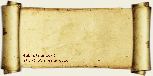 Jesenka Sebić vizit kartica